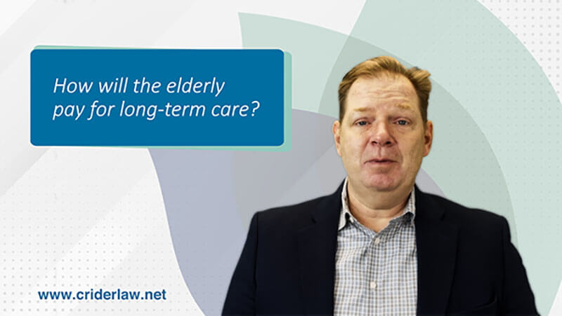 How will the elderly pay for long-term care?