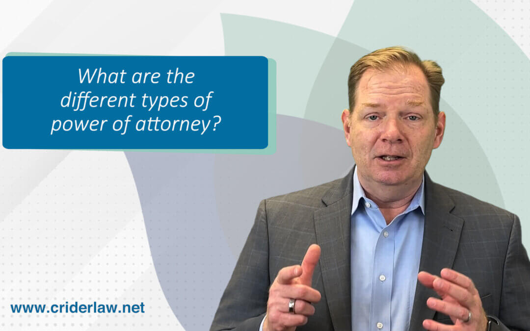 What are the different types of powers of attorney?